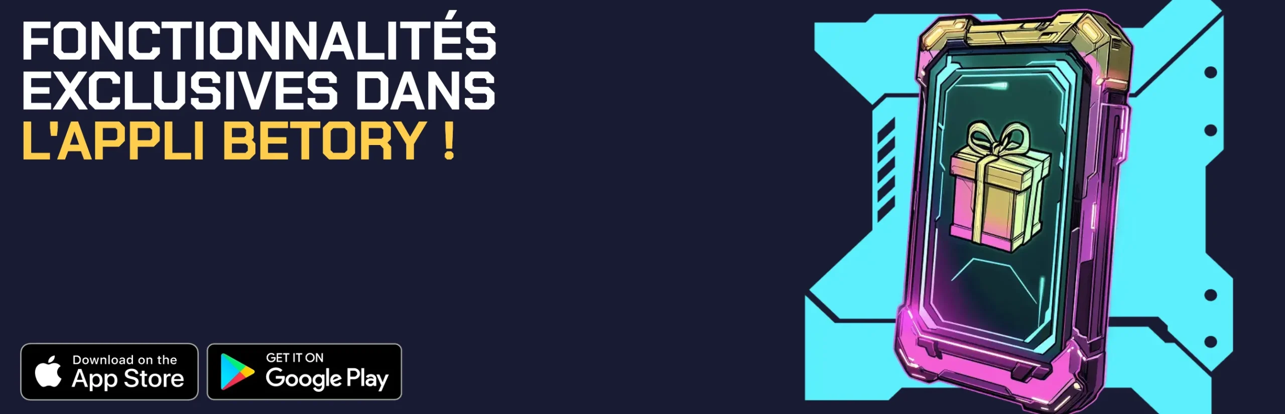 Application mobile Betory Casino pour iOS et Android